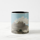 Japans Volcano Landscape Art Coffee Mok (Center)