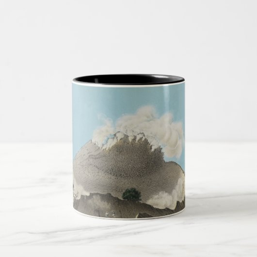 Japans Volcano Landscape Art Coffee Mok (Center)