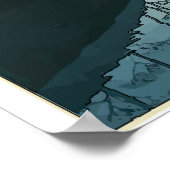 Japans, volledige maan & stroom poster (Hoek)