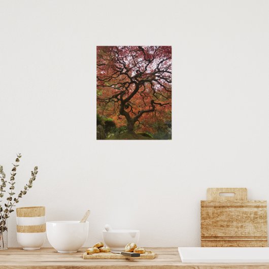 Japans voorbeeld in kleur herfst poster (Keuken)