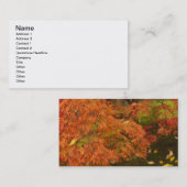 Japans voorbeeld in kleur herfst visitekaartje (Voorkant / Achterkant)