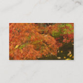 Japans voorbeeld in kleur herfst visitekaartje (Achterkant)