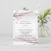 Japans Vrijgezellenfeest met scrollCherry Blossom Kaart (Staand voorkant)