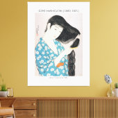 Japans Vrouw schoonheid - Goyō Hashiguchi Canvas Afdruk (Insitu (Woonkamer))