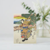  Japans Vrouwen Warrior edo periode Briefkaart (Staand voorkant)