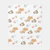 Japans Wagashi-patroon Fleece Deken (Voorkant)
