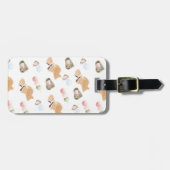 Japans Wagashi Pattern Bagagelabel (Voorkant horizontaal)