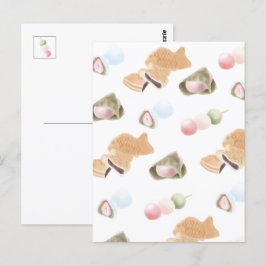 Japans Wagashi Pattern Briefkaart