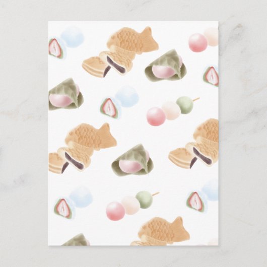 Japans Wagashi Pattern Briefkaart (Voorkant)