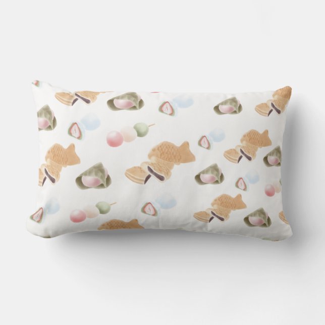 Japans Wagashi Pattern Kussen (Voorkant)