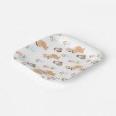 Japans Wagashi Pattern Papieren Bordje (Gebogen)