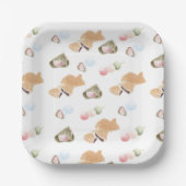 Japans Wagashi Pattern Papieren Bordje (Voorkant)