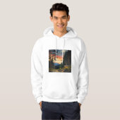 Japans warmwaterbron mannen hoodie (Voorkant volledig)