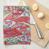 Japans wasbakje, sieraden theedoek (Quarter Fold)