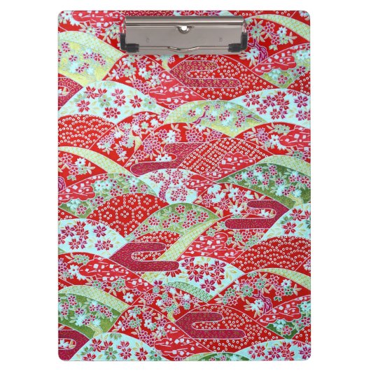 Japans wasbord - Floral origami Yuzen klembord (Voorkant)