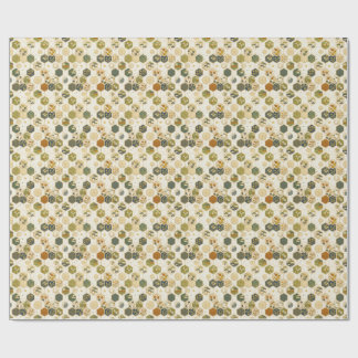 Japans Washi-papier Zeshoekig Patroon | Naadloos S Cadeaupapier