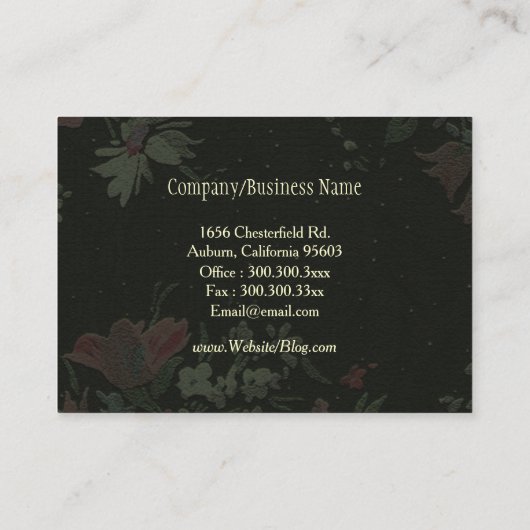 Japans washi patroon uniek visitekaartje (Achterkant)