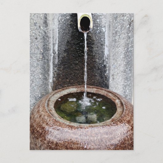 Japans waterbekken briefkaart (Voorkant)