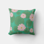 Japans waterlelie patroon kussen (Voorkant)