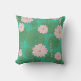 Japans waterlelie patroon kussen