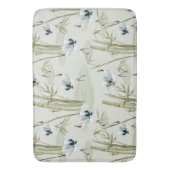 Japans Waterverf Aziatisch kunstvogelpatroon Badmat (Voorkant Verticaal)