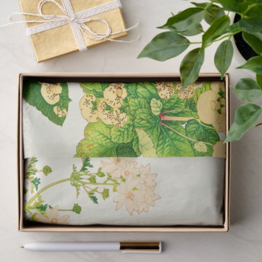 Japans Waterverf Bloemen Decoupage Tissuepapier (Geschenk)