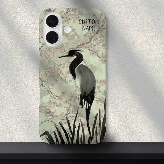 Japans Waterverf Cherry Blossom Kraanvogel Case-Mate iPhone Case
