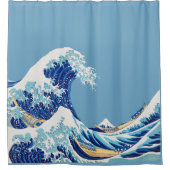 Japans Wave Japandi Japan zee Douchegordijn (Voorkant)