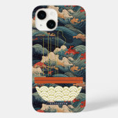 Japans Wave Monogram Ramen Case-Mate iPhone Case (Achterkant)