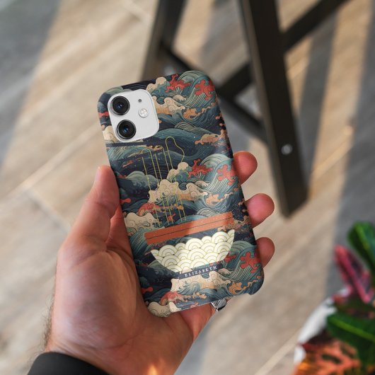 Japans Wave Monogram Ramen Case-Mate iPhone Case