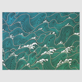 JAPANS WAVE PATTERN-weefselpapier Tissuepapier