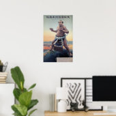  Japans wereldreizen met Sumo Wrestler Poster (Thuiskantoor)