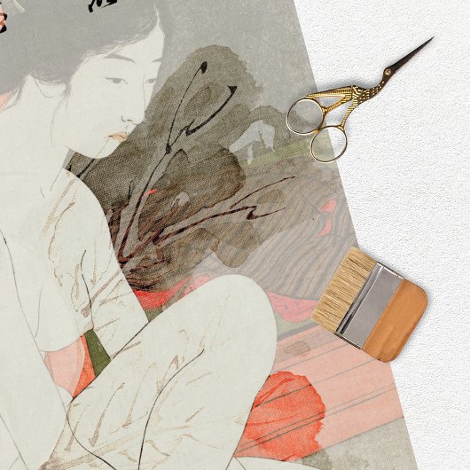 Japans werkblad voor ontkoppeling van vrouwen Tissuepapier