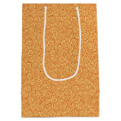 Japans wervelpatroon - mandarijn en licht sinaasap medium cadeauzakje (Achterkant)