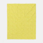 Japans wervelpatroon - mosterd en lichtgeel fleece deken (Voorkant)