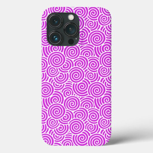 Japans wervelpatroon - orchidee en wit Case-Mate iPhone case (Achterkant)