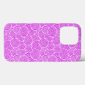 Japans wervelpatroon - orchidee en wit Case-Mate iPhone case (Achterkant (horizontaal))