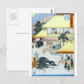  Japans winterbos Art Ukiyo-e Briefkaart (Voorkant / Achterkant)