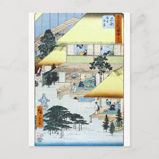  Japans winterbos Art Ukiyo-e Briefkaart (Voorkant)