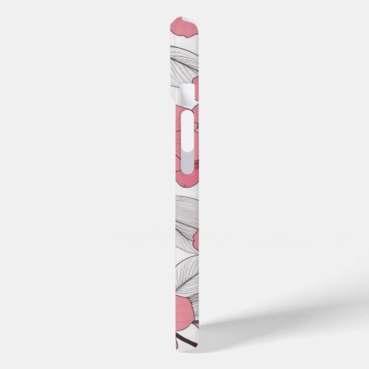 Japans Wit Roze Sakura Kersenbloesem Patroon Case-Mate iPhone Case (Achterkant / Links)