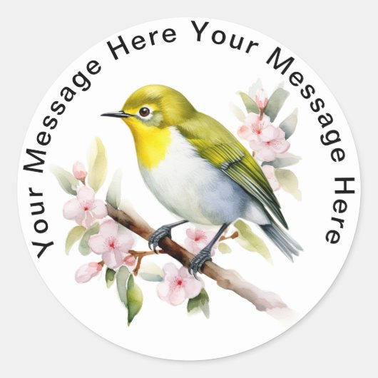 Japans Witte Oog stickers (Voorkant)