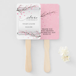 Japans Witte Rol Cherry Blossom Tree Wedding Handwaaier