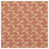 Japans wolkenrood goud stof (Swatch)