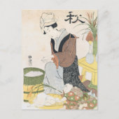  Japans Woman Washing Briefkaart (Voorkant)