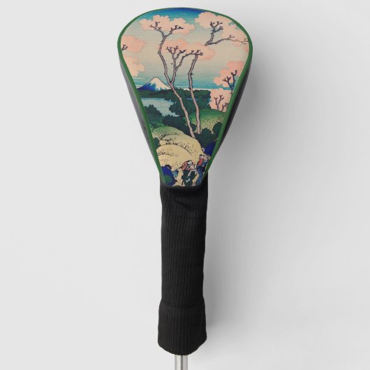 Japans Woodblock Art Sakura Mount Fuji Golfheadcover (Voorkant)