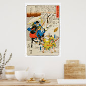 Japans Woodblock Art Utagawa Hiroshige 1840 Poster (Keuken)