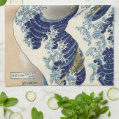 Japans Woodblock: Big Wave van Kanagawa Theedoek (Gevouwen)