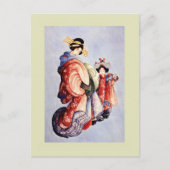 Japans Woodblock Briefkaart (Voorkant)