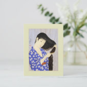 Japans Woodblock Briefkaart (Staand voorkant)
