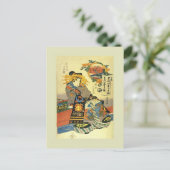 Japans Woodblock Briefkaart (Staand voorkant)